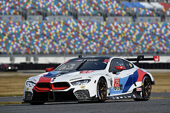 BMW M8 GTE, 2018, on track HD wallpaper