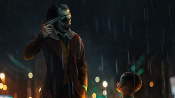 Joker Killing Himself In Front Of Kid, joker-movie, joker, superheroes, supervillain, artwork HD wallpaper