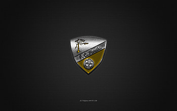 Honka FC, Finnish football club, yellow logo, gray carbon fiber background, Veikkausliiga, football, Espoo, Finland, Honka FC logo HD wallpaper