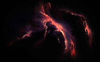 Clouds, astronomy, galaxy, nebula, space, dark HD wallpaper