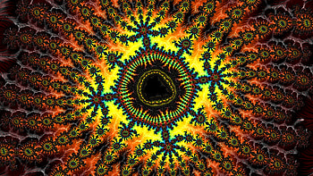 Trippy Psychedelic Fractal, colorful, colors, artistic, Abstract, fractal HD wallpaper