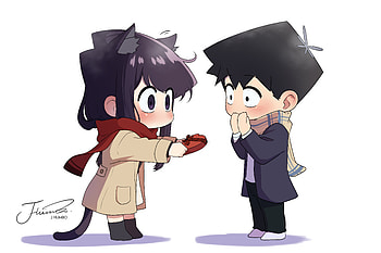 Komi and Tadano’s Cute Winter Moment – Anime, Anime, Komi Can't Communicate, Komi Shouko, Tadano Hitohito HD wallpaper
