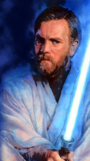 Obi Wan Kenobi, Star Wars, Painting Background HD phone wallpaper