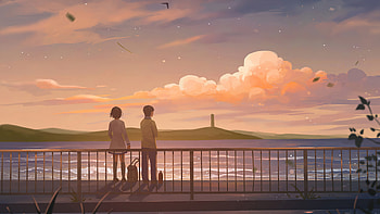 Anime couple, resolution HD wallpaper