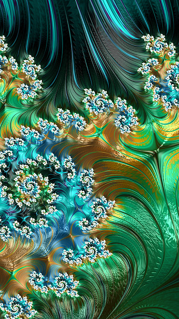 Trippy Psychedelic Fractal, Abstract, fractal HD phone wallpaper