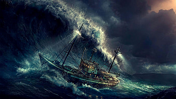 The Perfect Storm movie, Powerful ocean waves, Emotional storytelling, Real-life events HD wallpaper