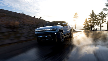 Hummer EV, Forza Horizon, Mexico, mountain, road, video game, Forza Horizon 5 HD wallpaper