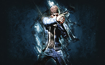 Beanie, PUBG, PlayerUnknowns Battlegrounds, blue stone background, PUBG characters, Beanie PUBG HD wallpaper