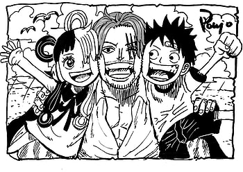 Uta, Shanks, and Luffy, Anime, One Piece Film: RED, Uta (One Piece), Shanks (One Piece), Monkey D. Luffy HD wallpaper