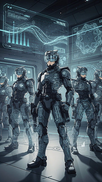 Phalanx Protocol — Military Anime , Soldier, Sci Fi HD phone wallpaper