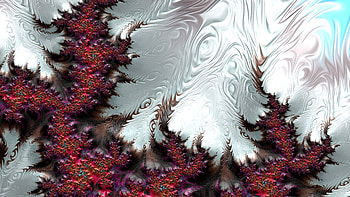 Trippy Psychedelic Fractal, white, red, artistic, Abstract, fractal HD wallpaper