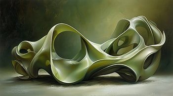 Green Abstract Shapes, Abstract, shapes, green, abstract green HD wallpaper