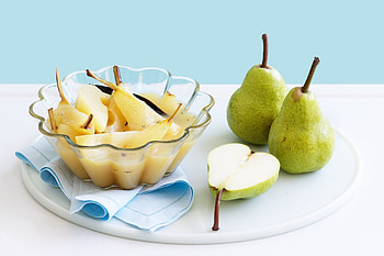 Compote, Pear HD wallpaper