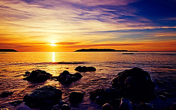 Sunrise Beach , sunrise, beach, nature HD wallpaper