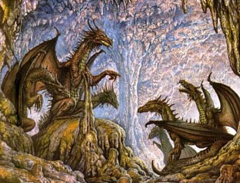 dragon cave, the family, the den HD wallpaper