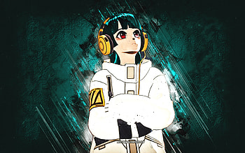 Fortnite Yuki Skin, Fortnite, main characters, blue stone background, Yuki, Fortnite skins, Yuki Skin, Yuki Fortnite, Fortnite characters HD wallpaper