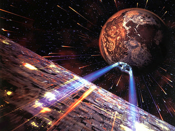 first contact, enterprise, time travel, borg cube, star trek HD wallpaper