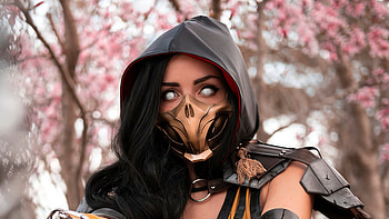 Scorpion Girl Mortal Kombat Cosplay , scorpion, mortal-kombat, games, cosplay HD wallpaper