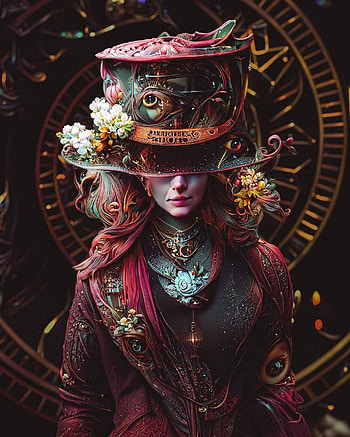 Inteligência artificia, magenta, art, IA HD phone wallpaper