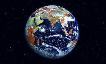 Earth Space Digital Art, earth, space, digital-universe HD wallpaper