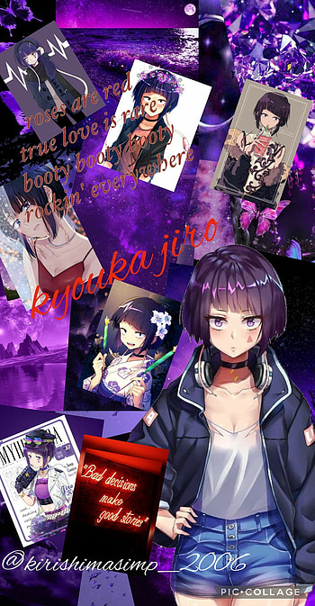 Kyouka jiro, mha, hearing hero: earjack, bnha, cute, red, earjack, japanese, blue, purple, class 1a, positive quotes, anime HD phone wallpaper