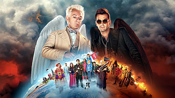 Good Omens, devil, angel, omens, good HD wallpaper