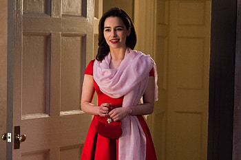 Emilia Clarke Red Dress Me Before You, me-before-you, movies, 2016-movies, emilia-clarke HD wallpaper