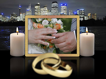 Wedding Candle, night, black, candle, light, dimly lit, romantic, matte HD wallpaper