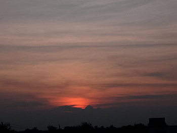 Nubes de atardecer 1, cielo, nube HD wallpaper