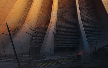 Giant Gate, gate, artist, artwork, digital-art HD wallpaper