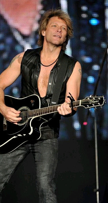 Jon Bon Jovi, musical instrument, artist HD phone wallpaper
