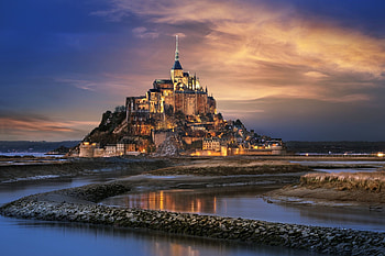 Mont Saint Michel, Beautiful castles, Vacation destinations HD wallpaper