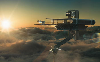 Oblivion, Post-apocalyptic landscapes, Mysterious ruins, Futuristic technology HD wallpaper