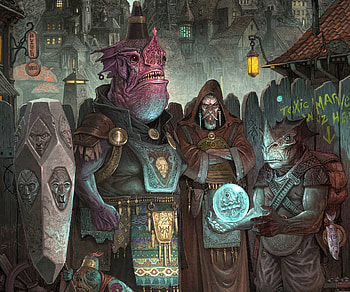 The Junk City Jerks, fantasy, people, fantasy city HD wallpaper