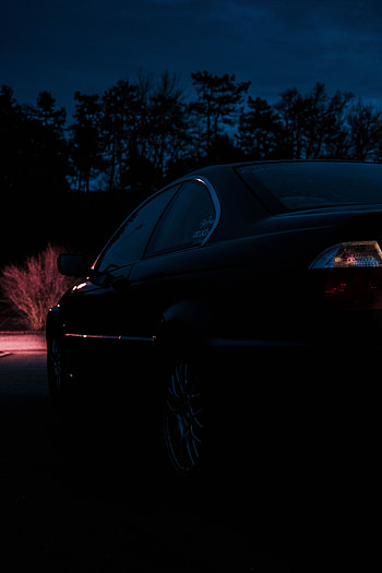 Bmw, Night, Cars, Car, Darkness, Side View HD phone wallpaper