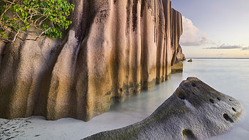 Anse Source d'Argent, Seychelles spotlight, Stunning granite rocks, Natural wonders HD wallpaper