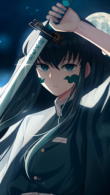 Muichiro Tokito: Moonlit Blade – Demon Slayer Anime, Muichiro Tokito, Anime, Demon Slayer: Kimetsu no Yaiba HD phone wallpaper