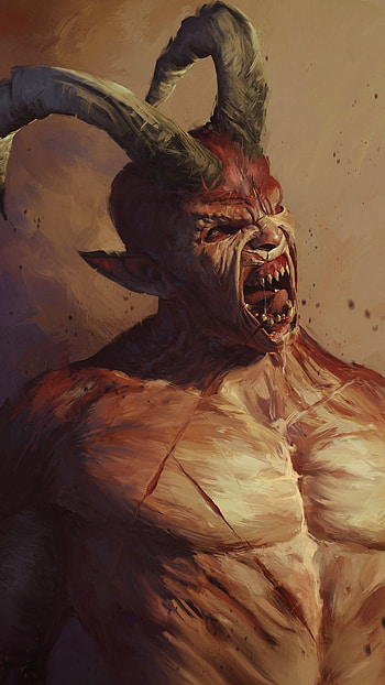 Demon, Horror Bad Demon HD phone wallpaper