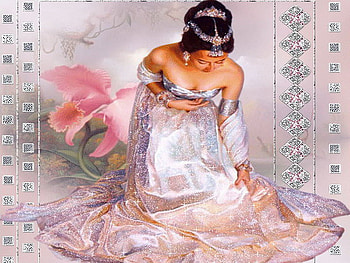 oriental, orchid, glitter, beauty HD wallpaper