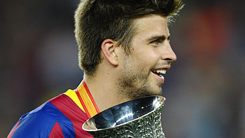 Trophy, Gerard Pique HD wallpaper