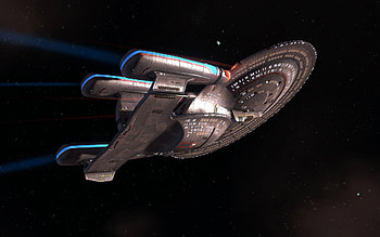 Star Trek Online, Galaxy dreadnought remodel, Massive starship, Enhanced firepower HD wallpaper