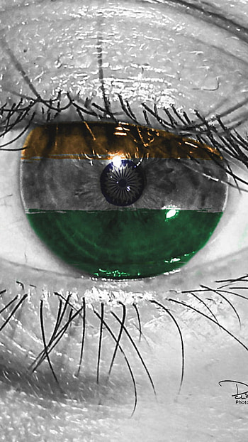 INDIAN FLAG, eye, INDIAN_FLAG, NATIONAL_FLAG, INDEPENDANCE, ORGAN, anime HD phone wallpaper