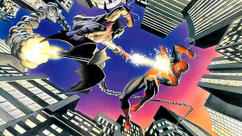 Spiderman vs Green Goblin, spider man, Green Goblin, Alex ross HD wallpaper