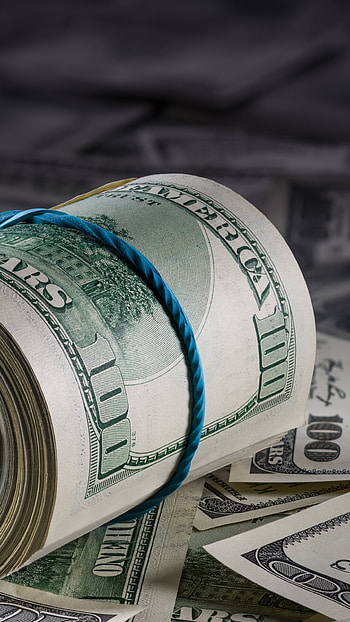 Roll of dollars, Dollars HD phone wallpaper