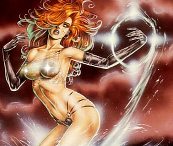 Lightening Dawn Pink, dawn, sorceress, linsner HD wallpaper