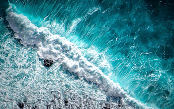 big wave, aero view, coast aerial view, ocean, storm aero view, sea, water HD wallpaper