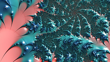 Fractal Art for your - Trippy, turquoise, cyan, blue, psychedelic, trippy, Abstract, fractal, abstract blue HD wallpaper