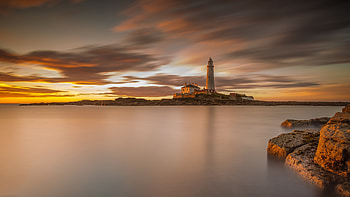Lighthouse, nature, ocean, coast HD wallpaper