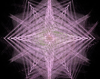 Pink Star, star, pink, abstract, pretty, fractal HD wallpaper