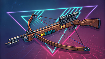 Neon Crossbow: Futuristic Precision and Power, crossbow, weapon, futuristic, neon HD wallpaper